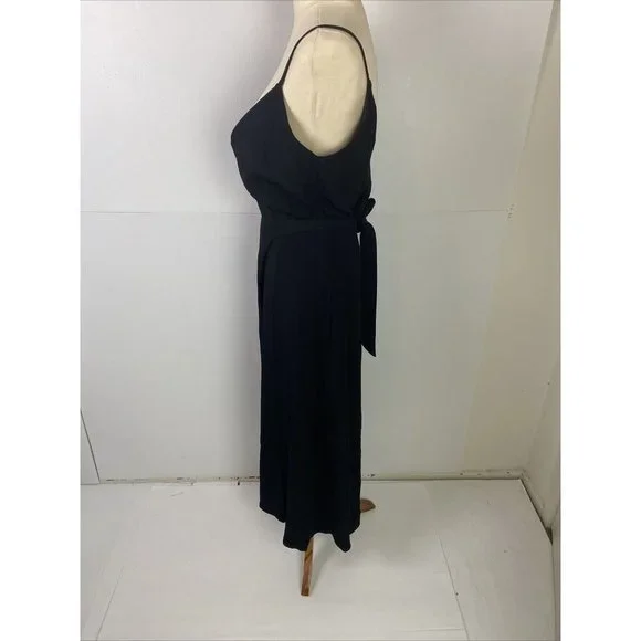 BNWT Kookaï HUNTINGTON WRAP DRESS BLACK Colour Size 34 AU 10 - Picture 5 of 10